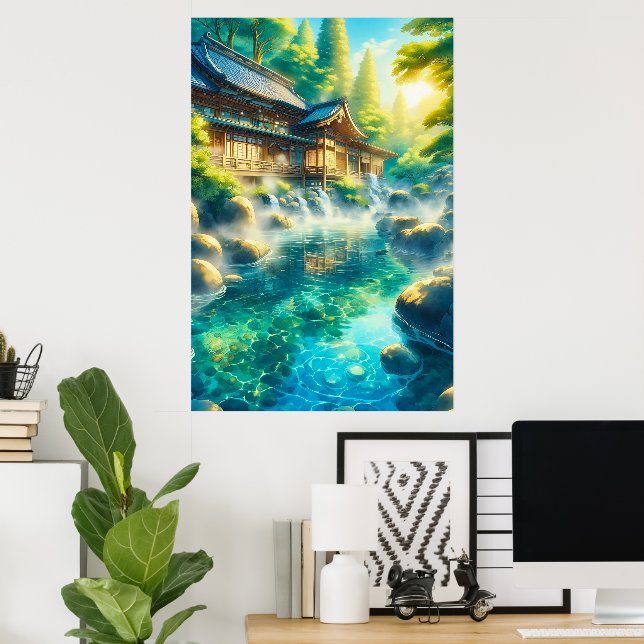 Whispers of the Cedar Stream Poster (Home Office)