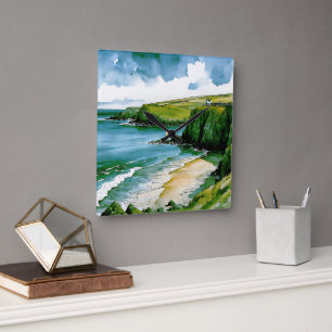 Whispers of the Celtic Sea   Square Wall Clock