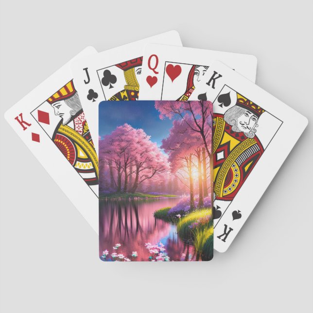 Whispers of the Emerald Banks Playing Cards (Back)