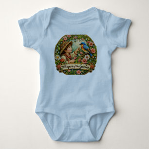 Whispers of the Garden: A Beaded Tale of Wonder Baby Bodysuit