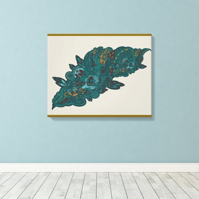 whispers of the Lily Canvas Print (Insitu(Wood Floor))