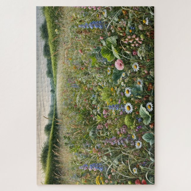 "Whispers of the Meadow" Jigsaw Puzzle (Vertical)