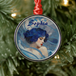 Whispers of the Ocean Goddess Metal Tree Decoration