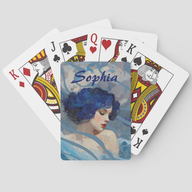 Whispers of the Ocean Goddess Playing Cards (Back)