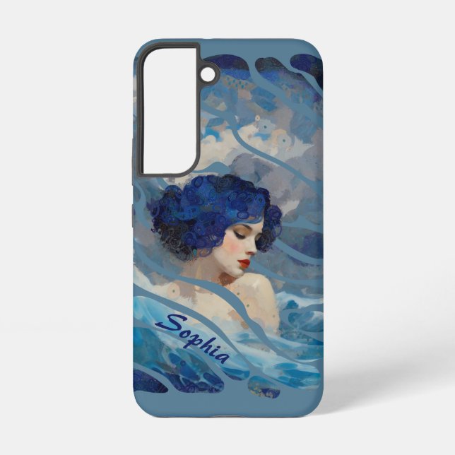 Whispers of the Ocean Goddess Samsung Galaxy S22 Case (Back)
