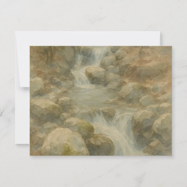 Whispers of the Stream RSVP Card (Front)