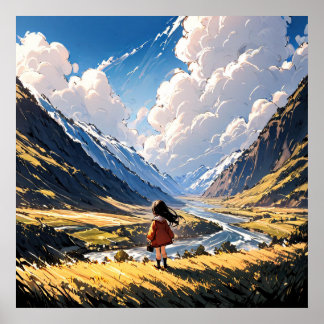 Whispers of the Valley: An Anime Journey Poster