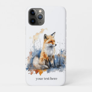 Whispers of the Wild Fox in Watercolor, custom Case-Mate iPhone Case
