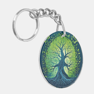 Whispers of the Wind: The Essence of Tree Key Ring