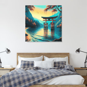 "Whispers of Tranquillity: The Spirit Gate" Canvas Print