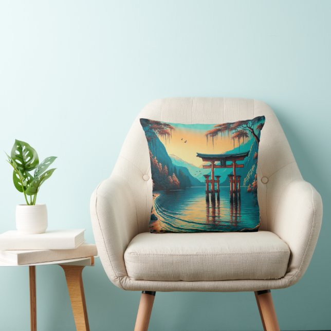 "Whispers of Tranquillity: The Spirit Gate" Cushion (Chair)
