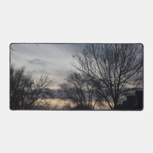 Whispers of Winter Desk Mat