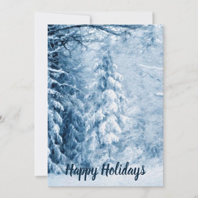 Whispers of Winter Holiday Card (Front)