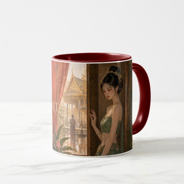 WHISPERS SIAM COURT. MUG (Front Right)