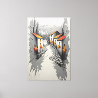 Whispers Through the Ember Lane Canvas Print