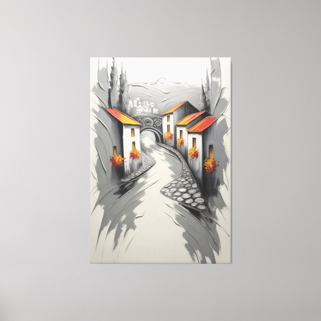 Whispers Through the Ember Lane Canvas Print (Front)