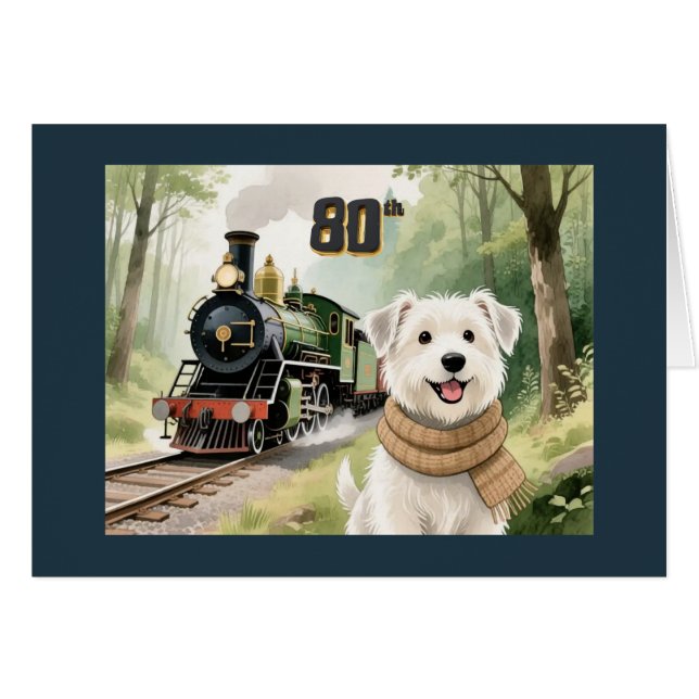 Whistle & Wag Celebration Card (Front Horizontal)