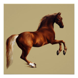 Whistlejacket horse by George Stubbs Poster