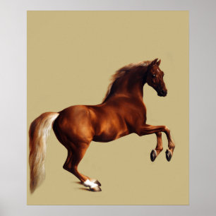 Whistlejacket horse painting by George Stubbs Poster