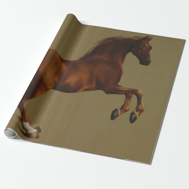 Whistlejacket the Horse (by George Stubbs) Wrapping Paper (Unrolled)