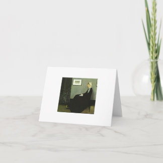 Whistler Arrangement in Grey and Black Note Card