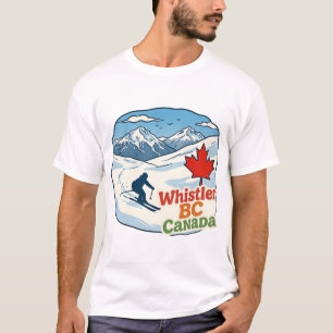 Whistler BC Canada Skiing Mountain T-Shirt