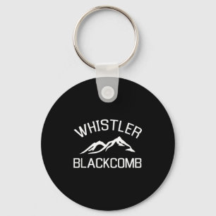 Whistler blackcomb snowboarding skiing key ring