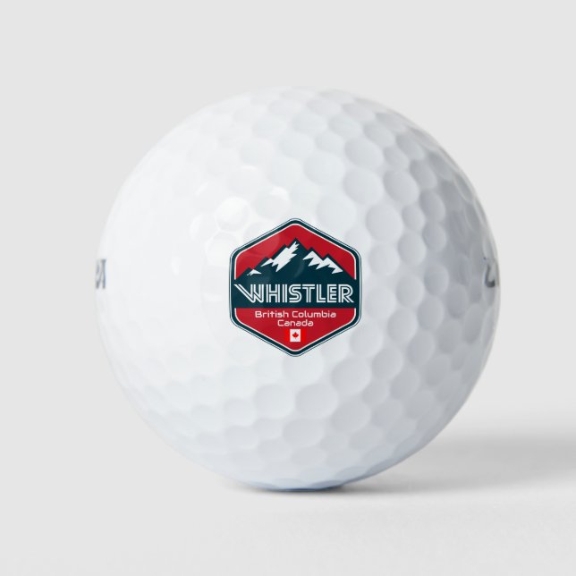 Whistler British Columbia Canada Design Golf Balls (Front)