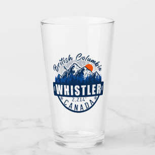 Whistler British Columbia Canada Minimalist Ski Glass