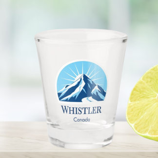 Whistler British Columbia Canada Shot glass