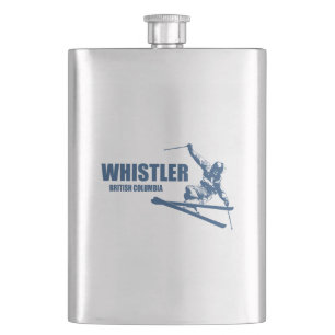Whistler British Columbia Skier Hip Flask