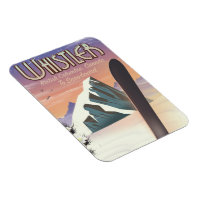 Whistler British Columbia snowboarding poster