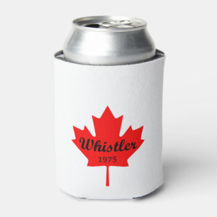 Whistler Canada 1975 Red Maple Leaf Colour Can Cooler