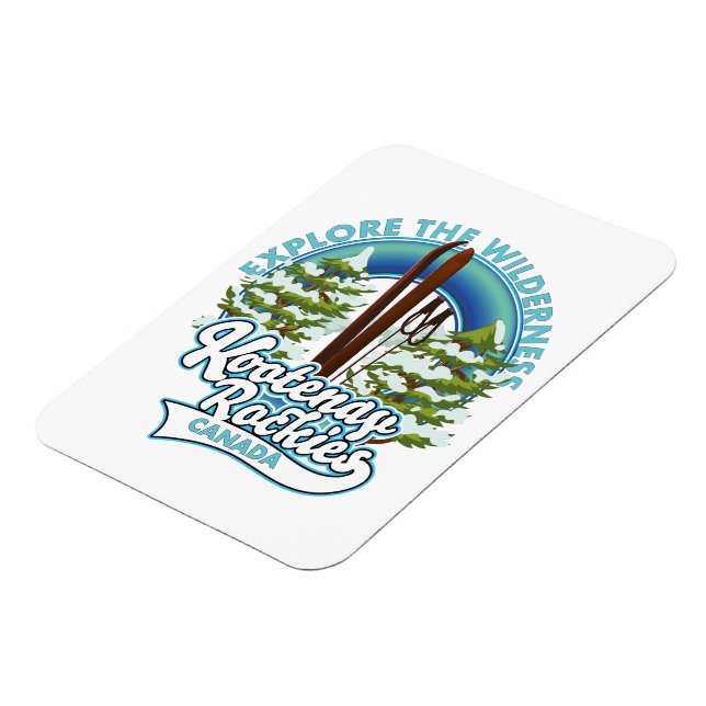 Whistler Canada,explore the wilderness, ski logo M Magnet (Left Side)