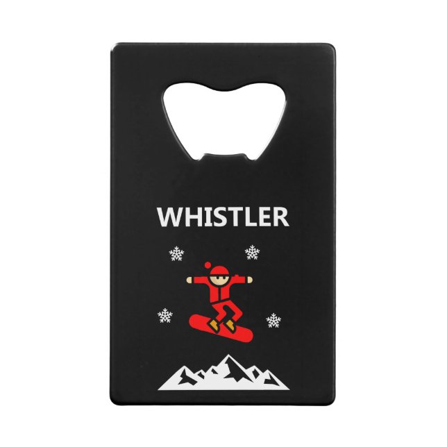 Whistler Canada Flying Snowboarder Color (Front)