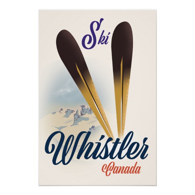 Whistler Canada ski poster (Front)