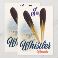 Whistler Canada ski poster