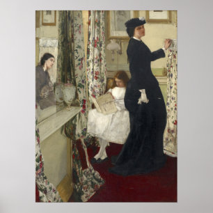 Whistler - Harmony In Green And Rose, Music Room Poster