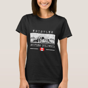 Whistler Mountain Canada Ski Resort Skiing British T-Shirt