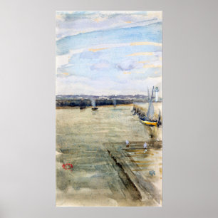 Whistler - Scene On The Mersey Poster