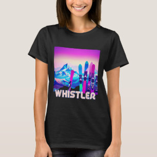Whistler Ski - Retro 80's Style Skiing And Snowboa T-Shirt