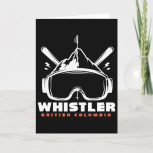Whistler Skiing Canada Souvenir Gift  Card