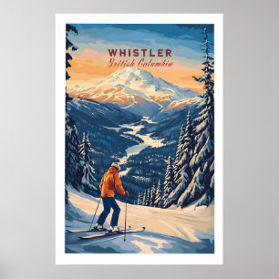 Whistler Travel Poster - British Columbia 1