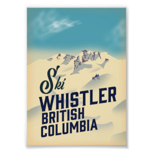 Whistler,Vancouver British Columbia ski poster