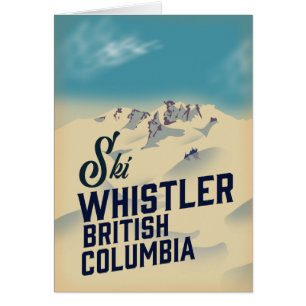 Whistler,Vancouver British Columbia ski poster