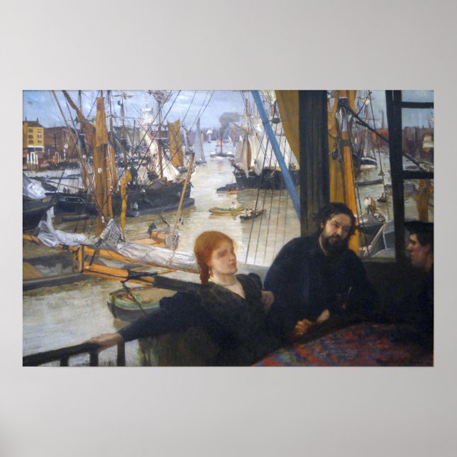 Whistler - Wapping On Thames 1860 Poster (Front)