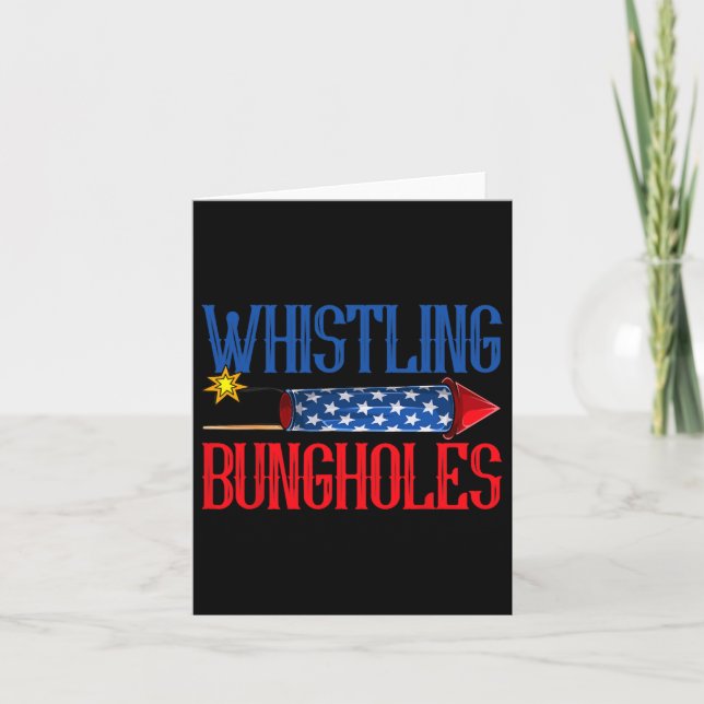 Whistling Bungholes  Card (Front)