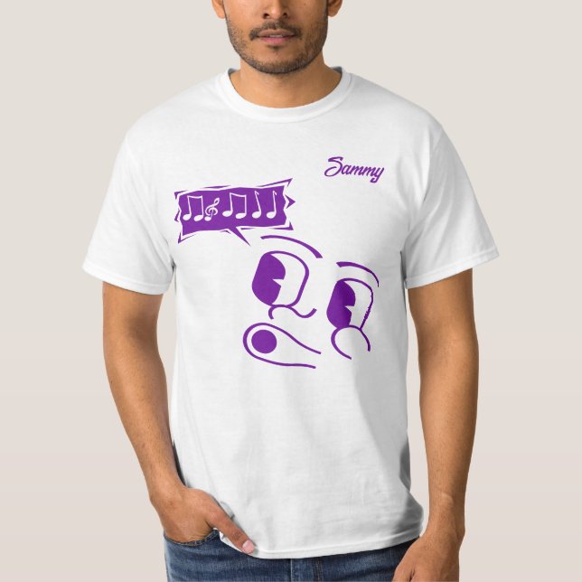 Whistling Cartoon Face Customisable Men's  T-Shirt (Front)