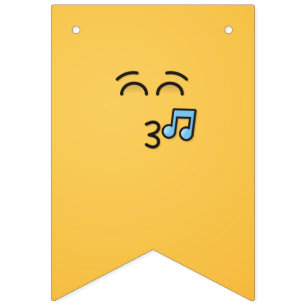 Whistling Face with Smiling Eyes Bunting