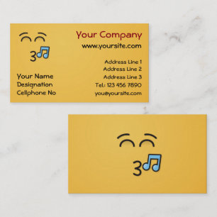 Whistling Face with Smiling Eyes Business Card